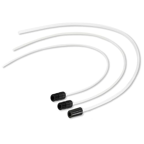 EWK 3-Piece Oil Extractor Tube Hose Set for 8L Manual Vacuum Fluid Extractor EB0317, Replacement Main and Extension Tubes for Engine Oil, Transmission Fluid, Coolant, and Fluid Change Service - style: 3 Pcs Set for 8 L
