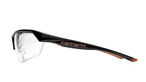 Carhartt-CHB1110DT Braswell Anti-Fog Safety Glasses Eye Protection, Black Frame, Clear Lens - color: Clear Anti-fog Lens 1.5 Diopters/ Black Frame