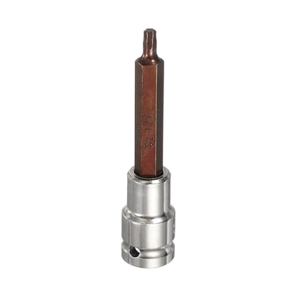 HARFINGTON Torx Bit Socket 1/2" Drive T27 S2 Steel 6 Point Head Long Screwdriver Drill Bits CR-V Steel Socket Adapter for Home Auto Axle Hex Nuts Bolts Repair - size: T27