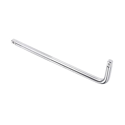 Breaker Bar - [3/8 Inch Drive] L Shape Socket Wrench Extension for Car Mechanical Equipment Repair Use, CR-V Steel