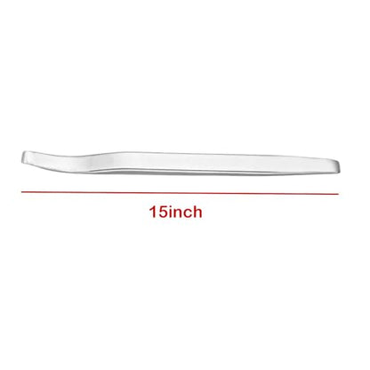 15" Curved Tire Iron,Motorcycle Tire Lever Iron Spoon Pry Bar Tire Changing Remover Tool for Dirt Bike ATV Lawn Mower Bicycles - color: silver