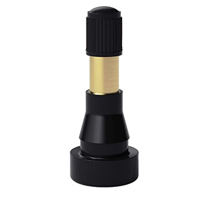 CKAuto TR600HP High Pressure Brass Rubber Snap-in Tire Valve Stem 50Pcs/Bag | Designed for 0.453 Rim Hole, 1-1/4″Length - size: 100