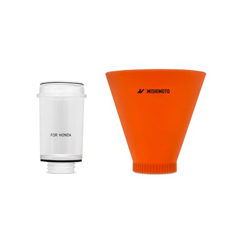 Mishimoto Screw-On Oil Funnel Set, Compatible with Honda, Spill Proof 3-Piece Kit