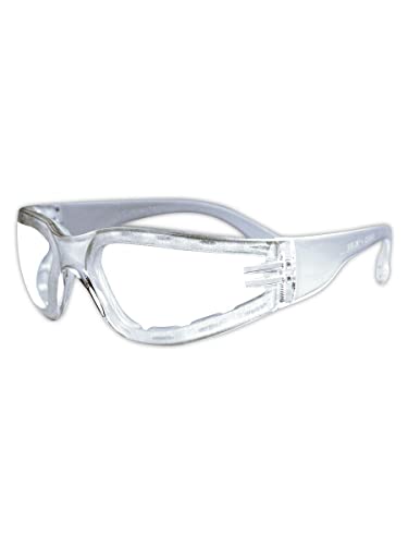 MAGID Gemstone Myst Foam-Lined Safety Glasses, 1 Pair, Anti-Fog Polycarbonate Lenses, Clear