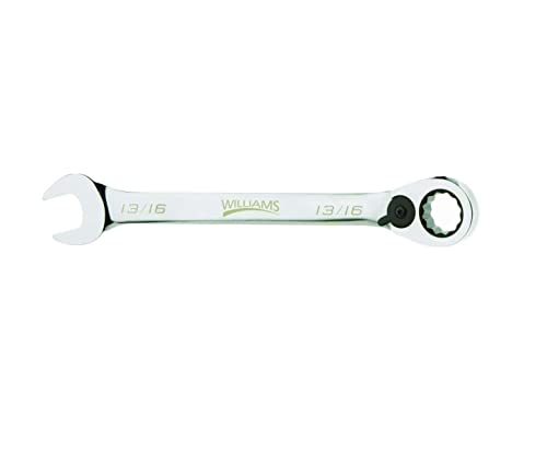 Williams JHW1226RC Reversible Ratcheting 12 Point SAE Combination Wrench, with High Polish Chrome Finish - 13/16-Inch - size: 13/16-Inch Single