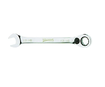 Williams JHW1226RC Reversible Ratcheting 12 Point SAE Combination Wrench, with High Polish Chrome Finish - 13/16-Inch - size: 13/16-Inch Single