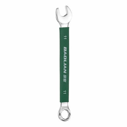 HARFINGTON 11mm Metric Combination Wrench 10 Degree Offset 12 Point Cr-V Steel Single Open End Spanner Wrenches for Automotive Repair Furniture Assembly - size: 11mm