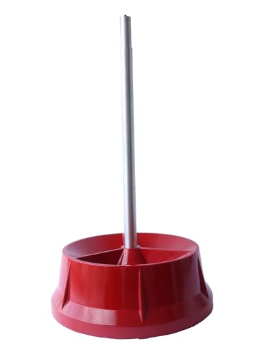 Portable Bubble Wheel Balancer Heavy Duty Tire Balancer with Bubble Level Balancing Wheels for Cars Trucks Red