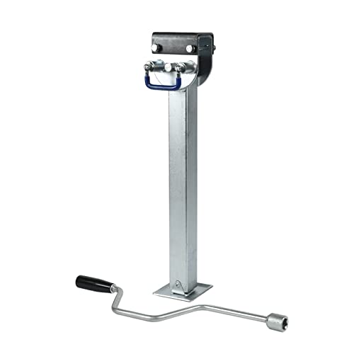 Trailer Jack, Stabilizer Legs Drop Down with Plate 600MM Caravan Parking Zinc Jacks Cap 2000KGS Camping RV Trailer Prop Stands Parts,Built Tough