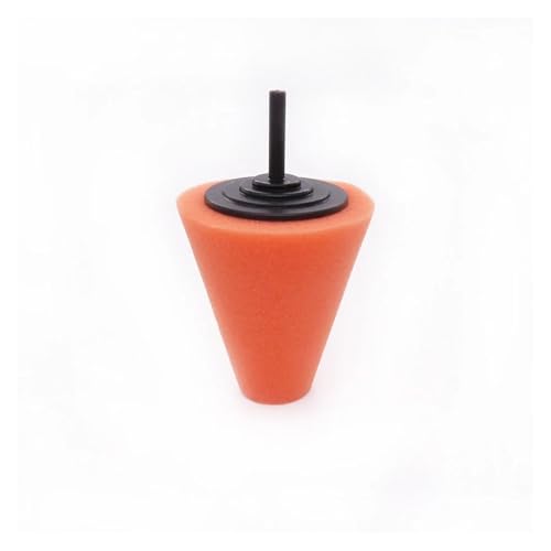 Car Polishing Pad Buffing Foam Sponge Pad Cone Polisher Buffer Pad Automotive Waxing Kit for Car Wheel Hub Headlight Polishing - color: White