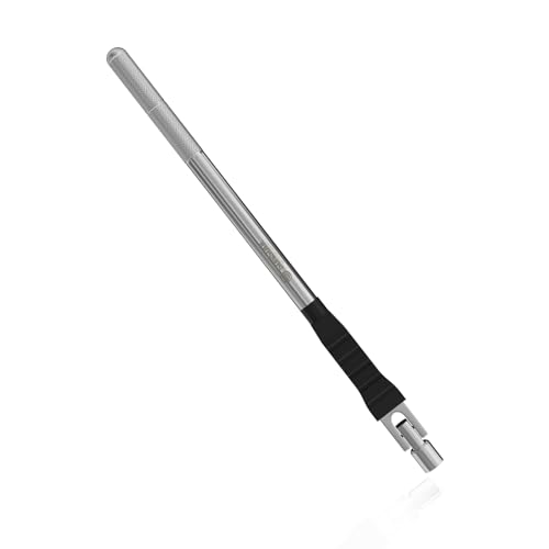 SUNSOUL Metal Valve Stem Puller, 12.5 Inch Tire Valve Stem Removal Tool | Rim Protection Design, Heavy Steel Construction, 2-in-1 Install & Removal Tool, Knurled Non-Slip Grip, Valve Stem Tool