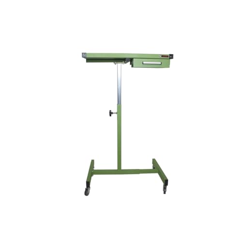 K Tool International 75108 Adjustable 30 Inch Teardown Worktable with Drawer, 200 lb Capacity, Height Adjustable 34 to 47.75 Inches, HD Steel Construction with Swivel Casters, Rubber Bumper Corners