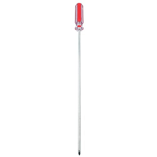 Piutouyar 12 Inch Phillips Screwdriver, #2 Magnetic Tip Screwdrivers | Extra Long Chrome-vanadium Steel Shaft , Cross Head Screwdriver, Long Screwdriver for Repair Home Improvement - size: 12 Inch #2