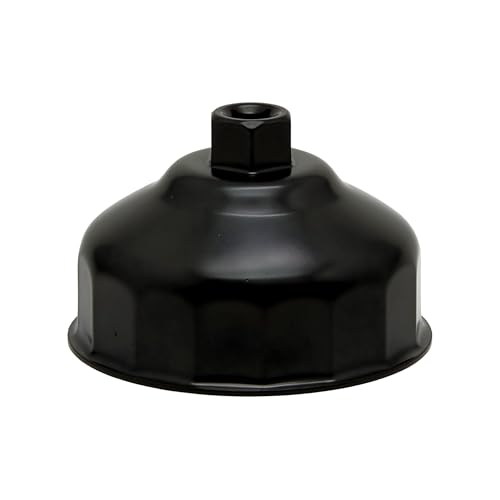 Oil Filter Wrench Cap Removal Tool 86.4mm 16 Flutes for BMW with 86mm Cartridge Style Filter Housing Caps, Oil Filter Housing Cap Removal Tool to Change Oil, Oil Filter Socket Wrench Kit for BMW