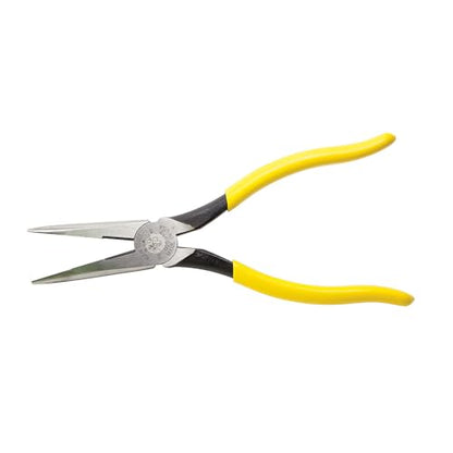 Klein Tools D203-8 Needle Nose Pliers, Long Nose Side Cutters, Alligator Pliers with Extended Handles, 8-Inch - style: Side Cutting