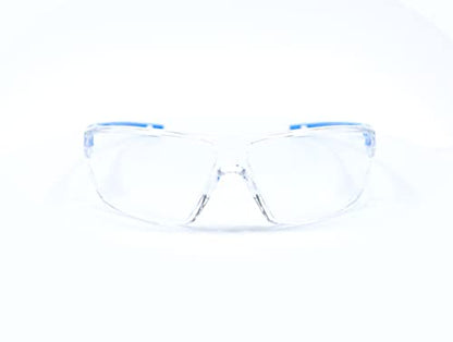 GE Safety Glasses, ANSI Z87.1, 03 Series, Anti-scratch Lens, 99.9% UV Protection, EN 166, 12 Pack - color: Blue