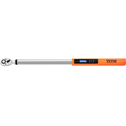 VEVOR Digital Torque Wrench 1/2" Drive(25-250ft.lb/34-340n.m), ±2% Torque Accuracy, 3-Mode Adjustable Electronic Torque Wrench with LED Buzzer Calibration - size: 25-250 FT.LB, style: 1/2-Inch