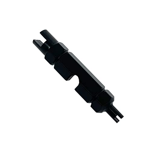 ZUFECY Bike Valve Core Remover Tool, Presta &Schrader Valve Cores for Tubeless Cycling Tires (Black) - color: Black