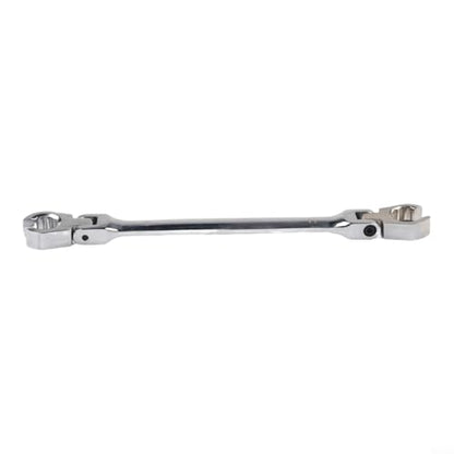 Adjustable Flare Nut Wrench Set with for FLEX Head, Chrome Vanadium Steel, Double Head, 9mm-21mm Sizes, Mirror Polished, for Home and Workshop Repairs