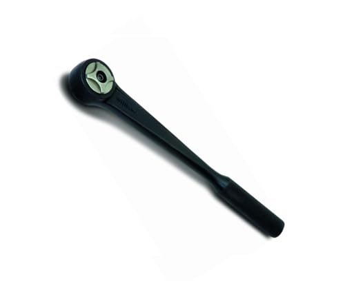 Williams JHWBS-52A 1/2-Inch Drive Round Head Ratchet with Black Industrial Finish, Knurled Grip Handle, Double Pawl Design, 72 Tooth Gear Engagement - 11-5/16 Inches