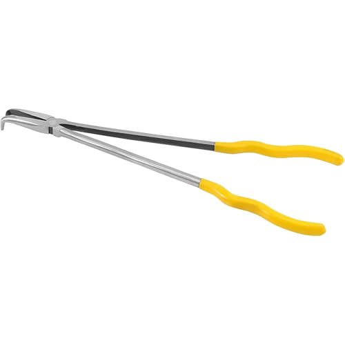 HOIGON 3 Pieces 16 Inch Long Needle Nose Plier Set, 90-Degree 45-Degree Straight Extra Long Reach Pliers Set with Comfortable Handle for Tight Space