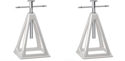 RVGUARD RV Stack Jacks 2 Pack, Aluminum Stabilizer Jacks for RV Trailer Camper, Single Support Up to 6000 Lbs, Adjustable from 11" to 17" - size: 2 Pack