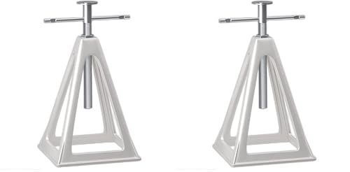 RVGUARD RV Stack Jacks 2 Pack, Aluminum Stabilizer Jacks for RV Trailer Camper, Single Support Up to 6000 Lbs, Adjustable from 11" to 17" - size: 2 Pack