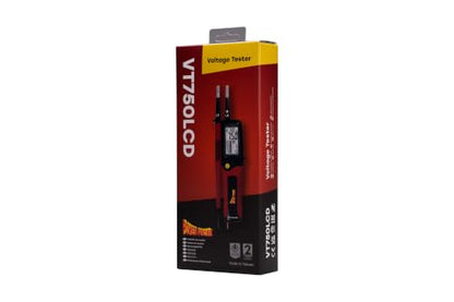 Power Probe LCD Two-Pole Voltage Tester, 12V to 750V (PPVT750LCD)