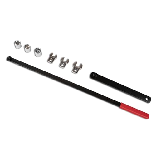 8PCS Serpentine Belt Tool Kit, Belt Tensioner Wrench Set 3/8" & 1/2" Drive for Automotive Engine Maintenance