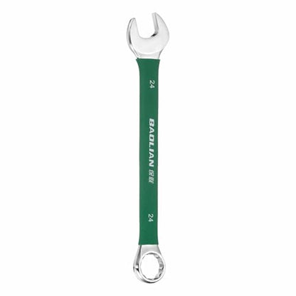 HARFINGTON 24mm Metric Combination Wrench 10 Degree Offset 12 Point Cr-V Steel Single Open End Spanner Wrenches for Automotive Repair Furniture Assembly - size: 24mm