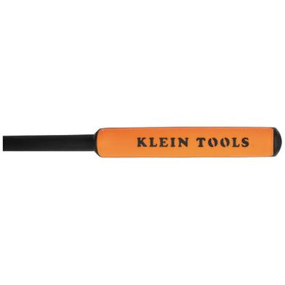 Klein Tools 71401 Long Nose Pliers, Bent Nose Pliers, Angled Knurled Jaws, Double Rivet, Extended Reach, 13-Inch