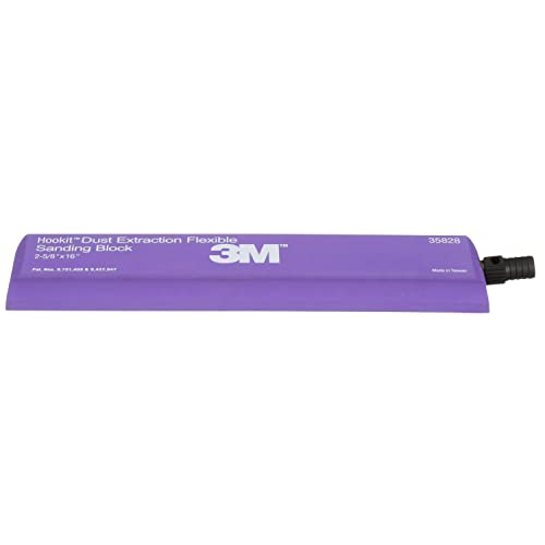 3M™ Hookit™ Dust Extraction Flexible Sanding Block 35828, 406 mm x 67 mm - size: 406 mm x 67 mm, style: Flat
