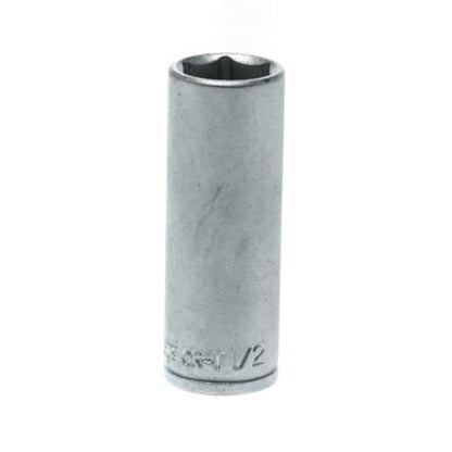 Teng Tools 1/2 Inch 6 Point SAE Deep 1/4 Inch Drive Chrome Vanadium Socket | Mechanic Tool | Hand Tool - M140216-C - size: 1/2 Inch, style: Deep SAE