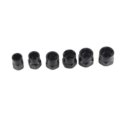 Nut Extractor Set Alloy Steel Bolt Extractor Set 13 Pcs Deep Spiral Grip with 1 4in Hex to 3 8in Adapter for Damaged Rusted Nuts Bolts Automotive Repair