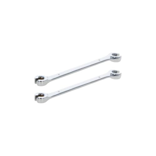 Auniwaig 2 Pcs 6mm x 8mm Flare Nut Wrench 0.24 x 0.31 Inch Metric Double Open End Geardrive Flare Nut Wrench for Removing Replacing Nuts - size: 6x8mm