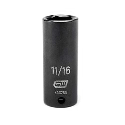 GEARWRENCH 3/8" Drive Deep Impact SAE Socket 11/16", 6 Point - 84328N