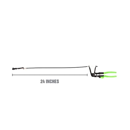 OEMTOOLS Hose Clamp Pliers Installs and Removes Spring Clamps | Flexible Hose Pliers Tool for Hard-to-Reach Areas, Multi Position Lock, Spring Action Handles, 11/16" to 2-1/2" Long