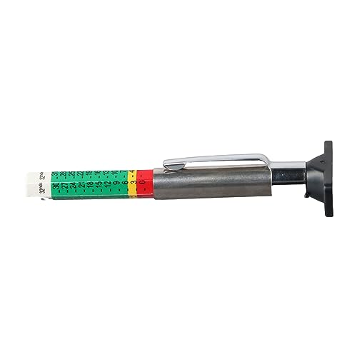 Leadigol Tyre Gauge Tyre Tread Depth Gauge Tool,Depth Gauge Auto Tire Ruler Color Coded Mark Accurate Digital Measuring Pen