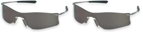 Crews T4112AF Rubicon Safety Glasses Grey, Lens Anti-fog Lens, 1 Pair (Pack of 2) - size: 1 Count (Pack of 2)