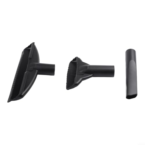 Vacuum Nozzle Kit 1.25 Inch, 3-Piece Set With Crevice Tool For Tight Spaces, Gulper Nozzle For Car Interior, Shop Hose Attachments For Wet Dry Vacuum
