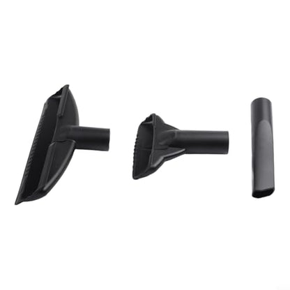 Vacuum Nozzle Kit 1.25 Inch, 3-Piece Set With Crevice Tool For Tight Spaces, Gulper Nozzle For Car Interior, Shop Hose Attachments For Wet Dry Vacuum