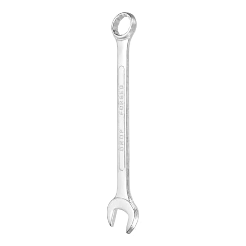 HARFINGTON Combination Wrench 18mm Metric 12-Point Box and Open End Zinc Plated Steel Double Ended Spanner Tool for Automotive Pipe Furniture Machinery DIY Repair, Silver White - size: 18mm