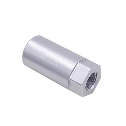 Fuel Rail Pressure Gauge Adapter Compatible with Ford Service Port Schrader Valve Adapter Silver