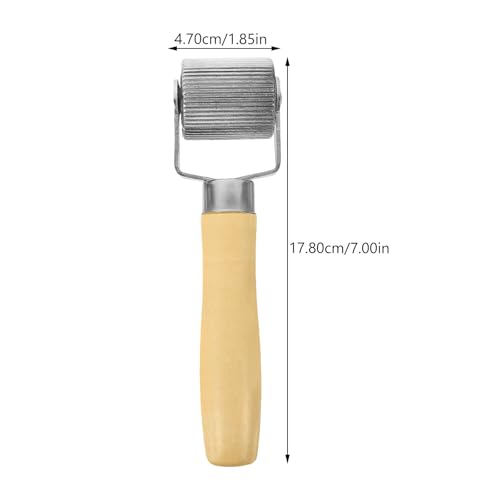 4pcs Tire Repair Tools Hand Roller Set with Smooth Rolling Action and Lightweight Wood and Iron Material for Effective Car Tire Patch Adhesion and Sound Deadening