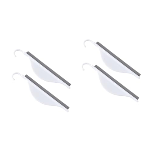 Healeved 4pcs Silicone Scraper Wiper for Bathroom and Kitchen Mirror Cleaning Tool for Glass and Window Prevents Limescale and Water Spots - color: Assorted Colorx2pcs, size: 20x2cmx2pcs