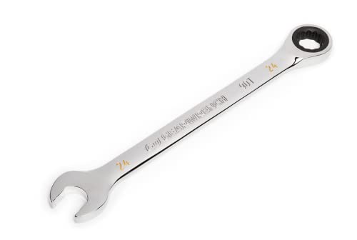 GEARWRENCH 24mm 4 Degree Swing Arch 12 Point Ratcheting Combination Wrench - 86924 - size: 24mm