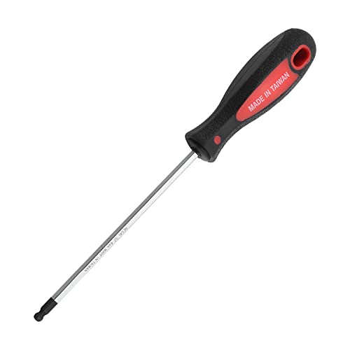 4mm x 100mm Ball-End Tip Hex(Allen) Screwdriver, S2 Steel Screw Driver | Precision,Angled Access for Tight Spaces,4mm Hex Driver Design Wrench,for Electronics Home Repair, Computer, PC, Laptop - color: 1pcs, size: 4×100×80mm