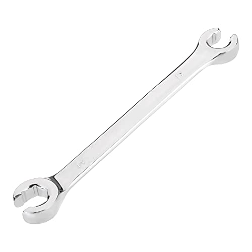 Auniwaig Flare Nut Wrench 12mm x 14mm, Metric, Polished Chrome Plated for Removing or Replacing Nuts on Fuel, Brake or Air Conditioning Lines - size: 12x14mm