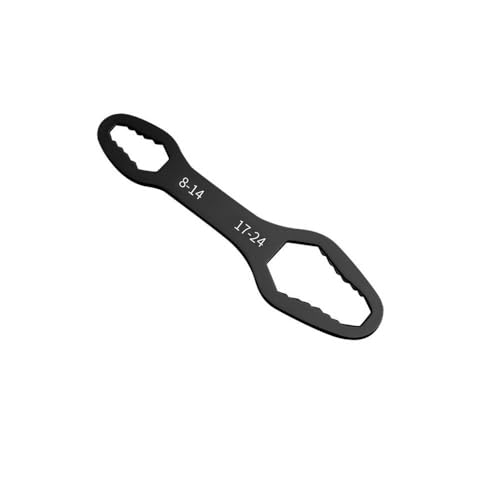 2 Packs Self Adjusting Wrench Set Dual Ended - Multifunctional Tool for Auto Repair and DIY Projects - color: Black(2pcs), size: 16cm