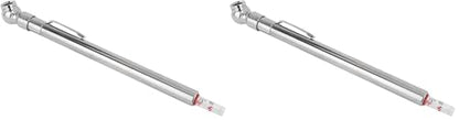 Milton S-921 Pencil Tire Pressure Gauge, Passenger Car, with Built-in Deflator Valve, Durable Plated Brass, Pressure Measured in PSI & kPa (Pack of 2) - size: Single (Pack of 2)